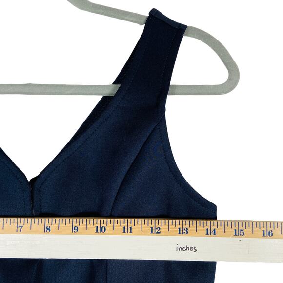 Navy Blue Fit and Flare Mini Dress Size Small - Picture 7 of 8